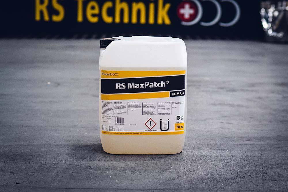 RS MaxPatch® Komponente A - Harzsystem Ein leistungsstarkes System für die zügige Reparatur von punktuellen Defekten an Rohren.