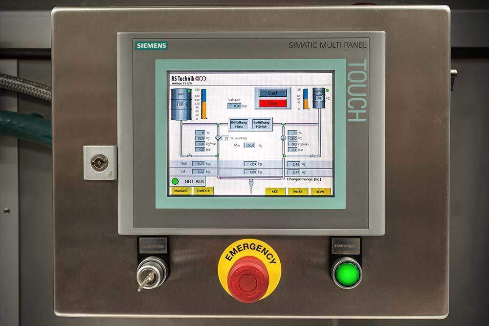RS Mixing Unit Siemens Touchpaneel
